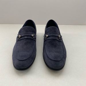 NWOT Section X blue suede shoes. Size 12M